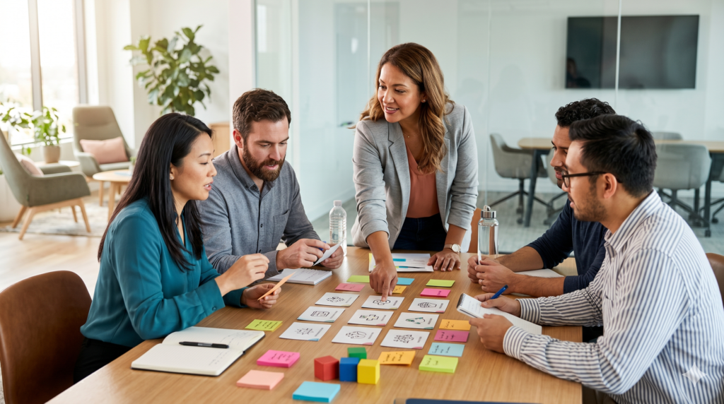 Equipo de personas que brindan ayuda a otras personas.
