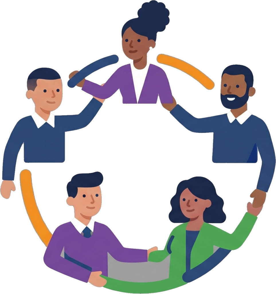 Representación gráfica de Team Building.
